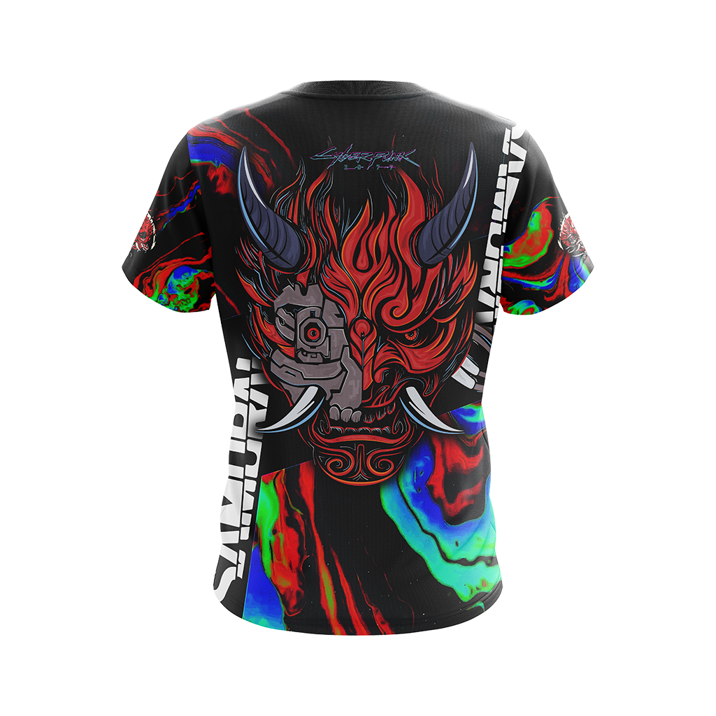 Cyberpunk 2077 - Samurai logo Unisex 3D T-shirt