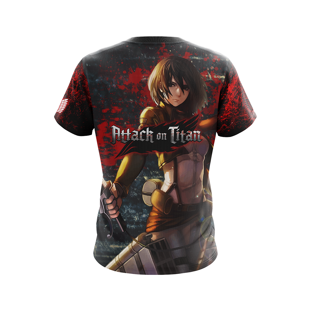 Attack on Titan - Mikasa Ackerman New Unisex 3D T-shirt