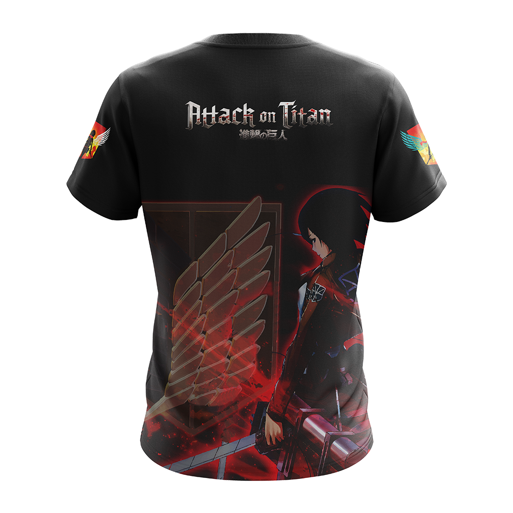 The World Is Cruel and Also Very Beautiful Mikasa Attack On Titan Anime T-shirt Zip Hoodie Pullover Hoodie