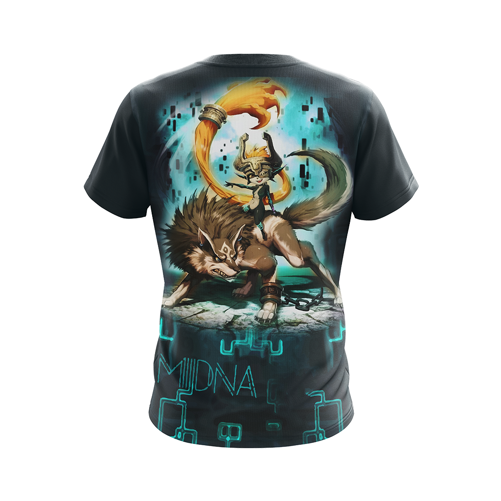 The Legend Of Zelda Midna And Link Wolf Unisex 3D T-shirt