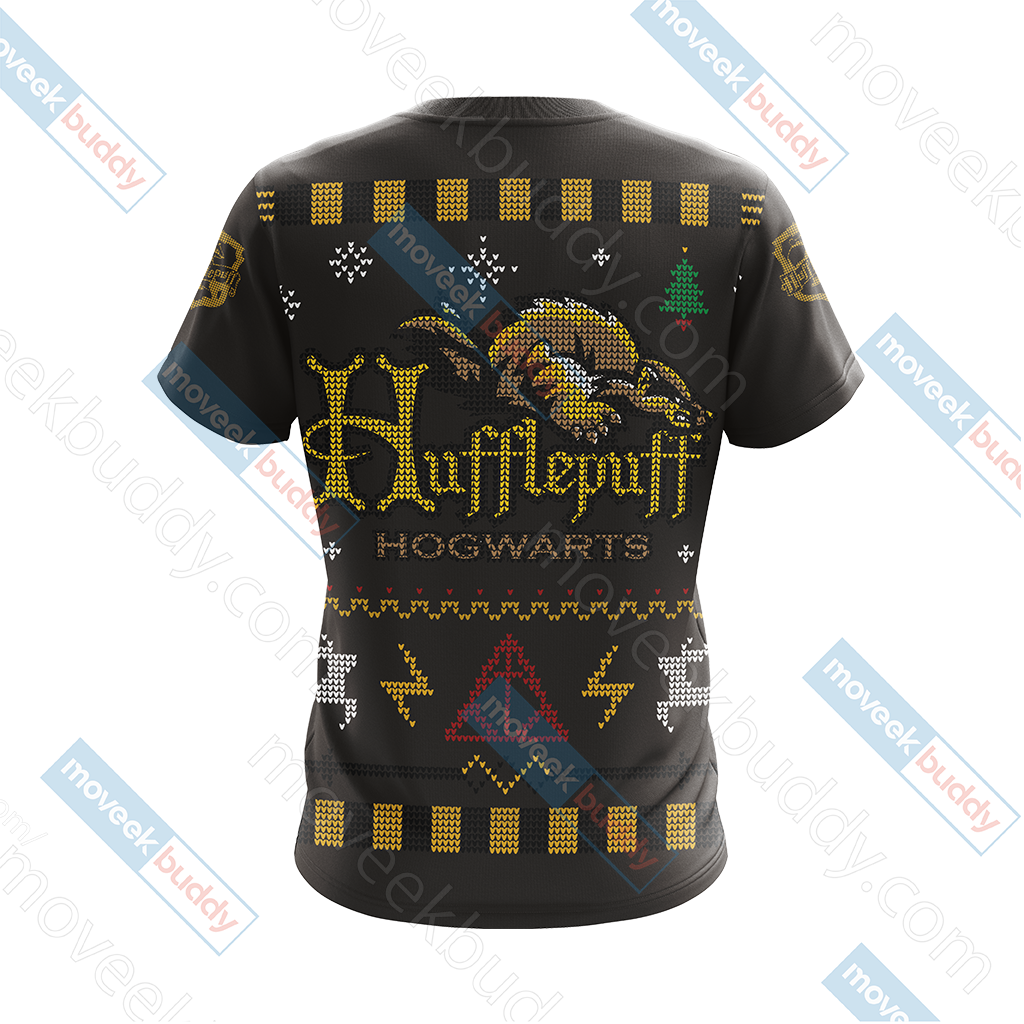 Harry Potter Loyal Like A Hufflepuff Winter Style Unisex 3D T-shirt