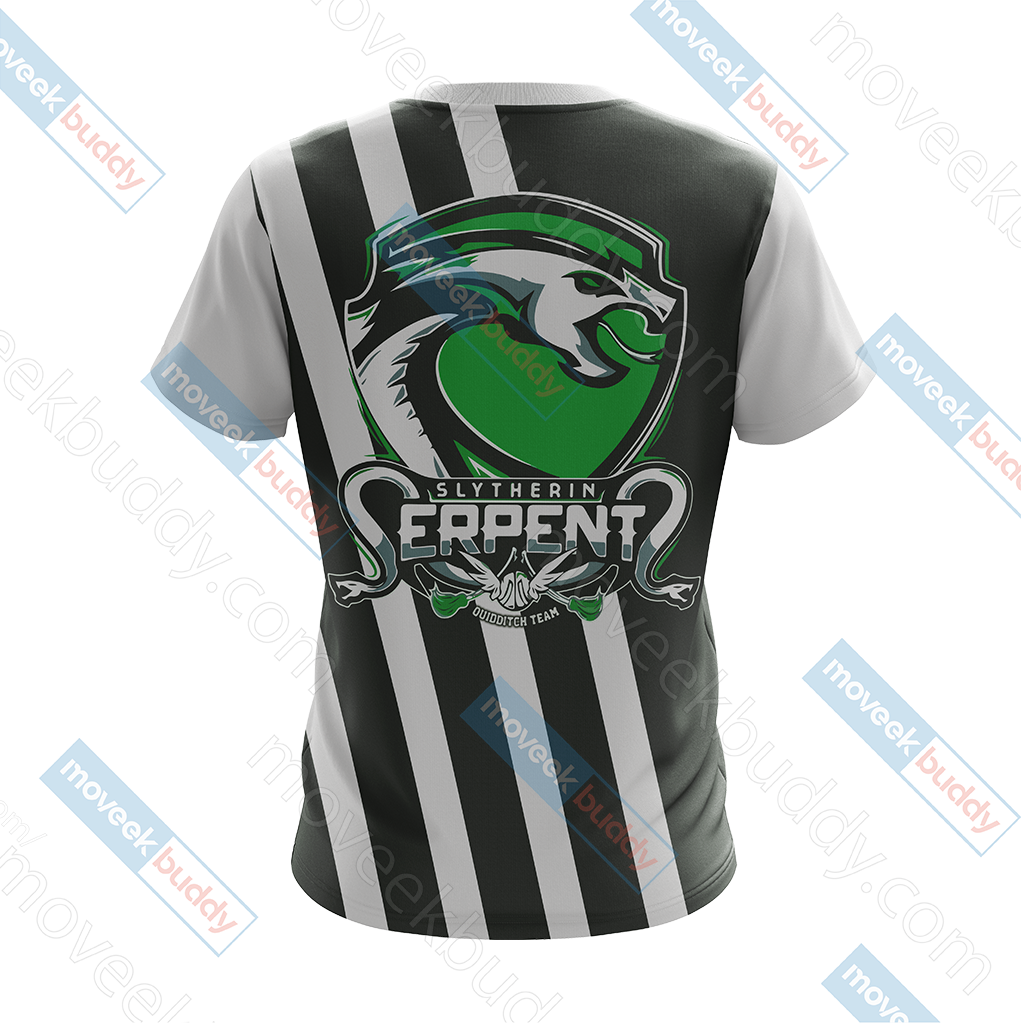 Slytherin Serpent Quiddicth Team Harry Potter New Style Unisex 3D T-shirt