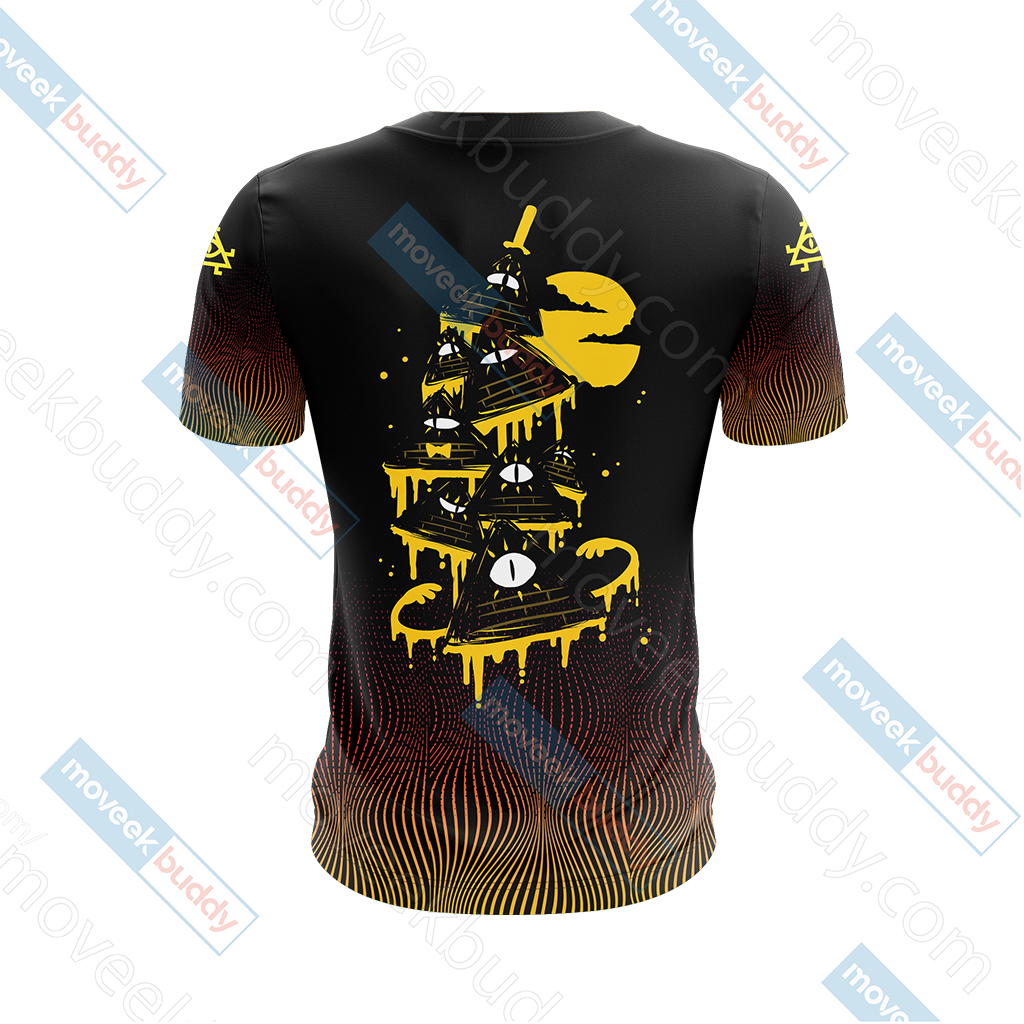 Gravity Falls - Bill Cipher Wheel New Version Unisex 3D T-shirt