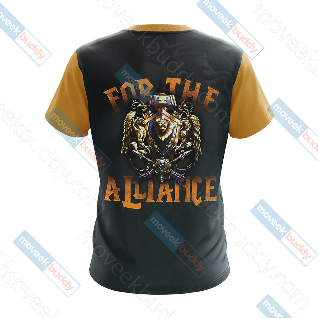 World Of Warcraft - For The Alliance Unisex 3D T-shirt