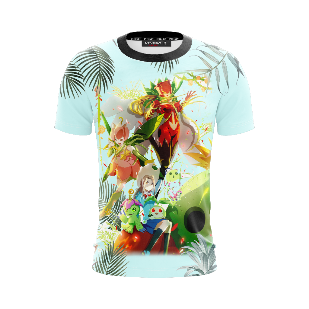Digimon Palmon Evolution Line Unisex 3D T-shirt