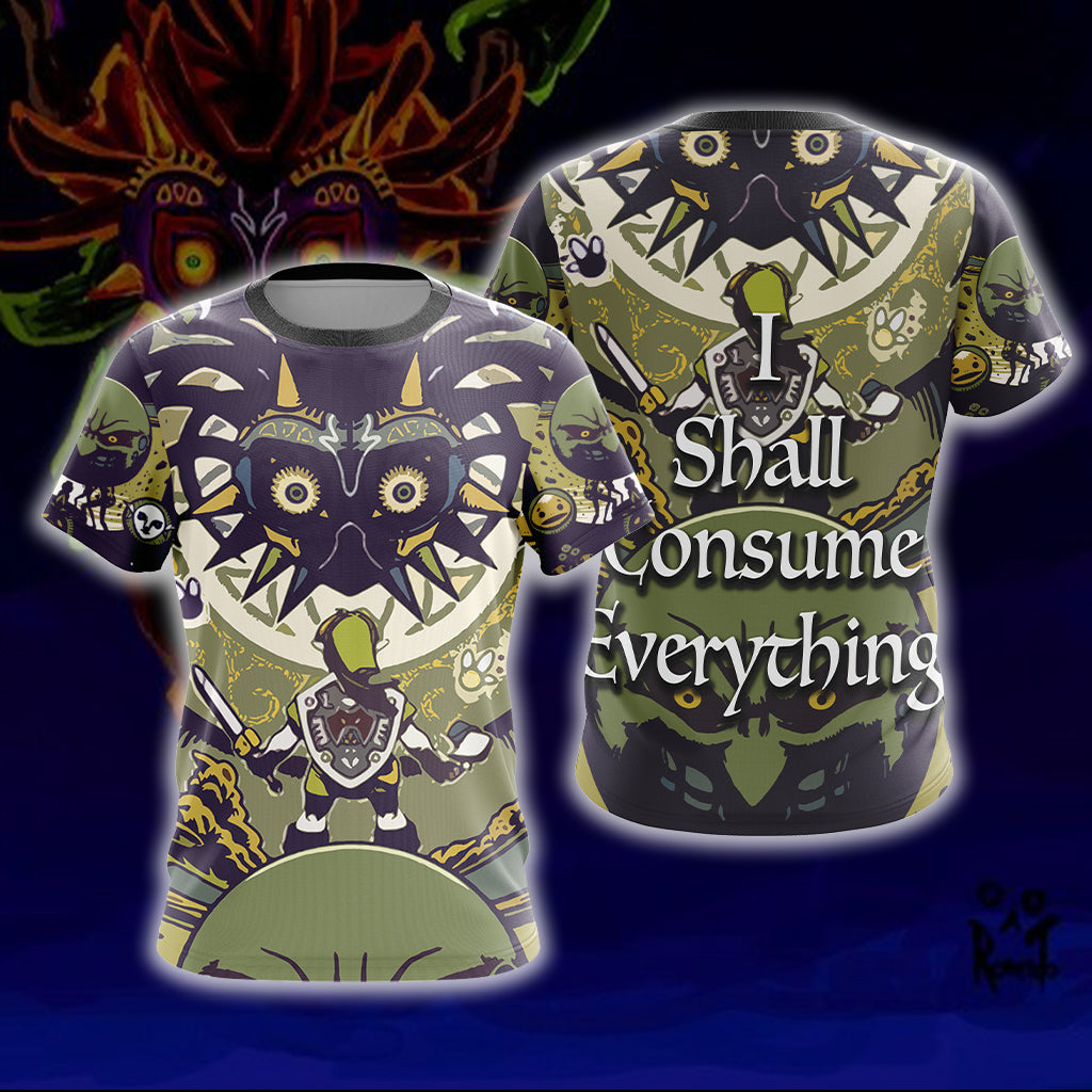 The Legend Of Zelda - I Shall Consume Everything Unisex 3D T-shirt Zip Hoodie Pullover Hoodie T-shirt S