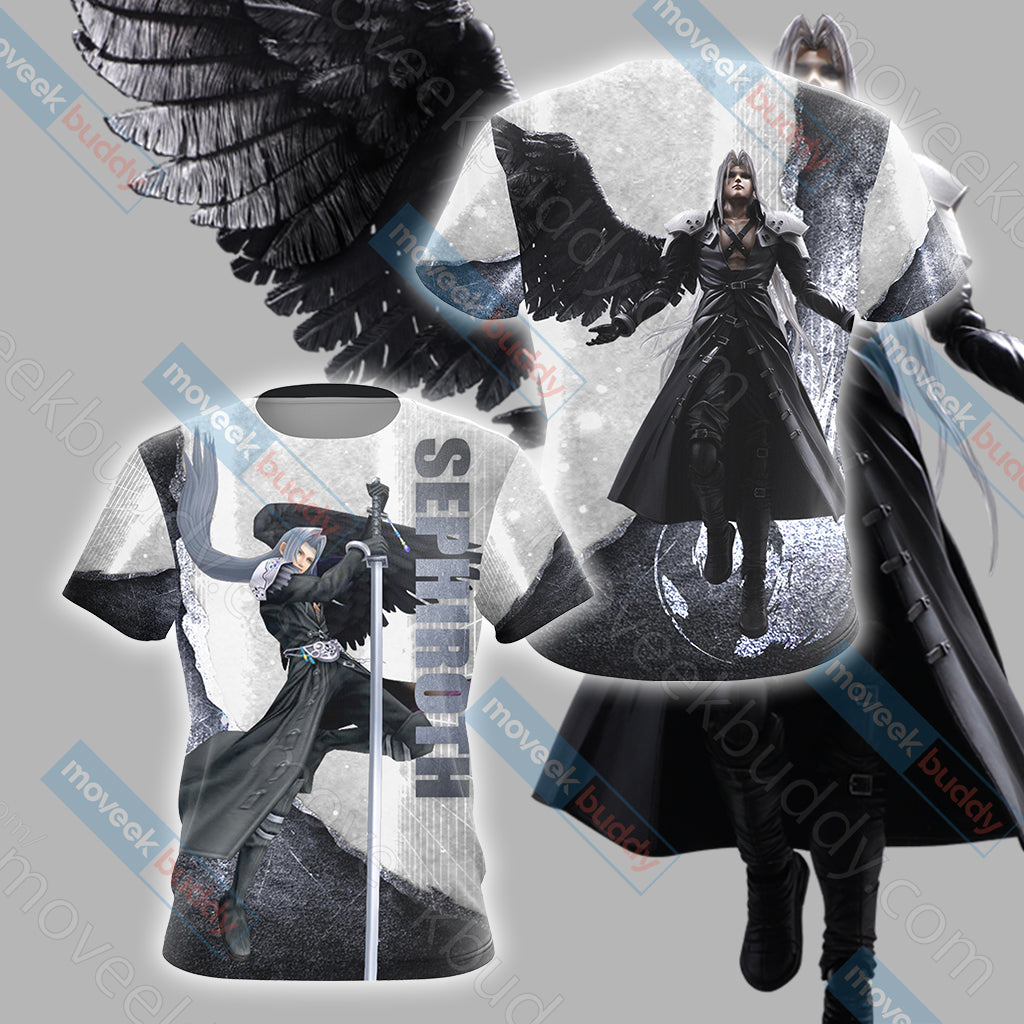 Final Fantasy VII - Sephiroth New Version Unisex 3D T-shirt