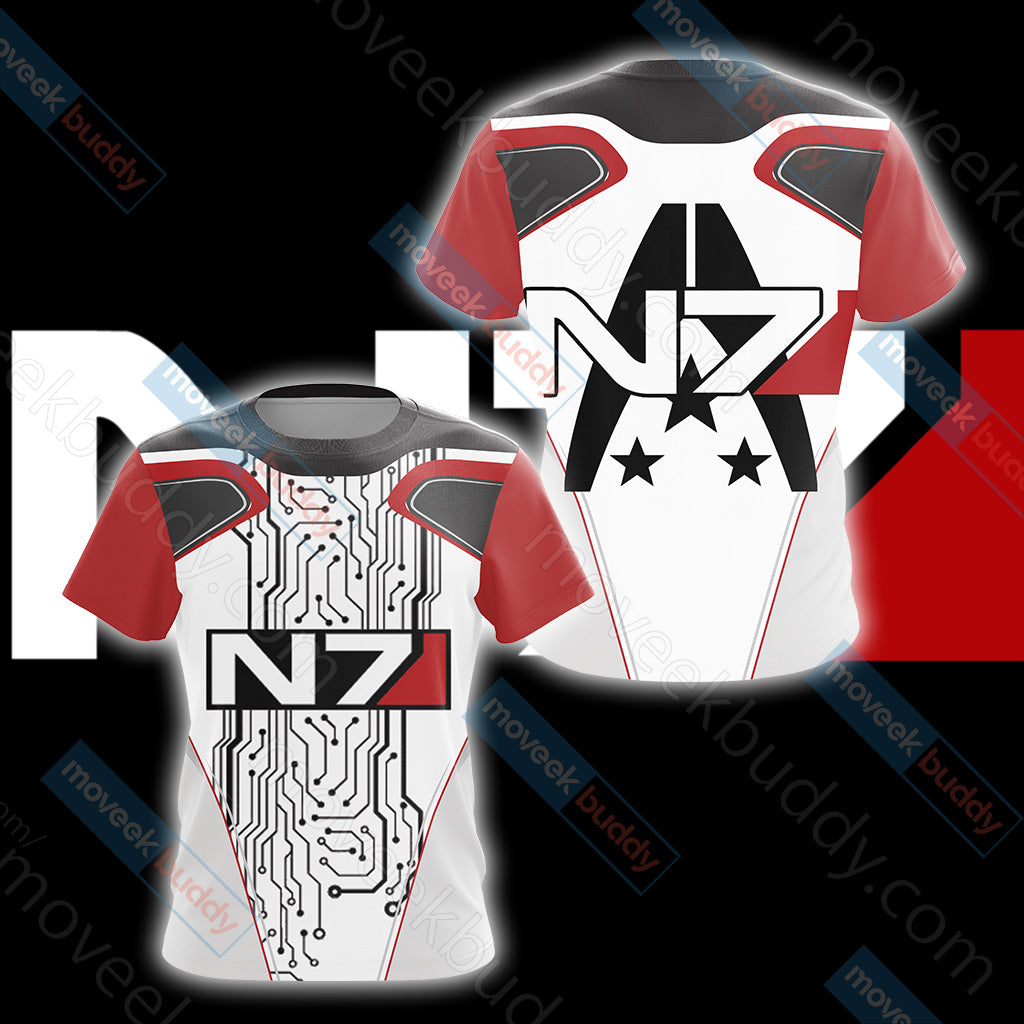 Mass Effect - N7 New Style Unisex 3D T-shirt