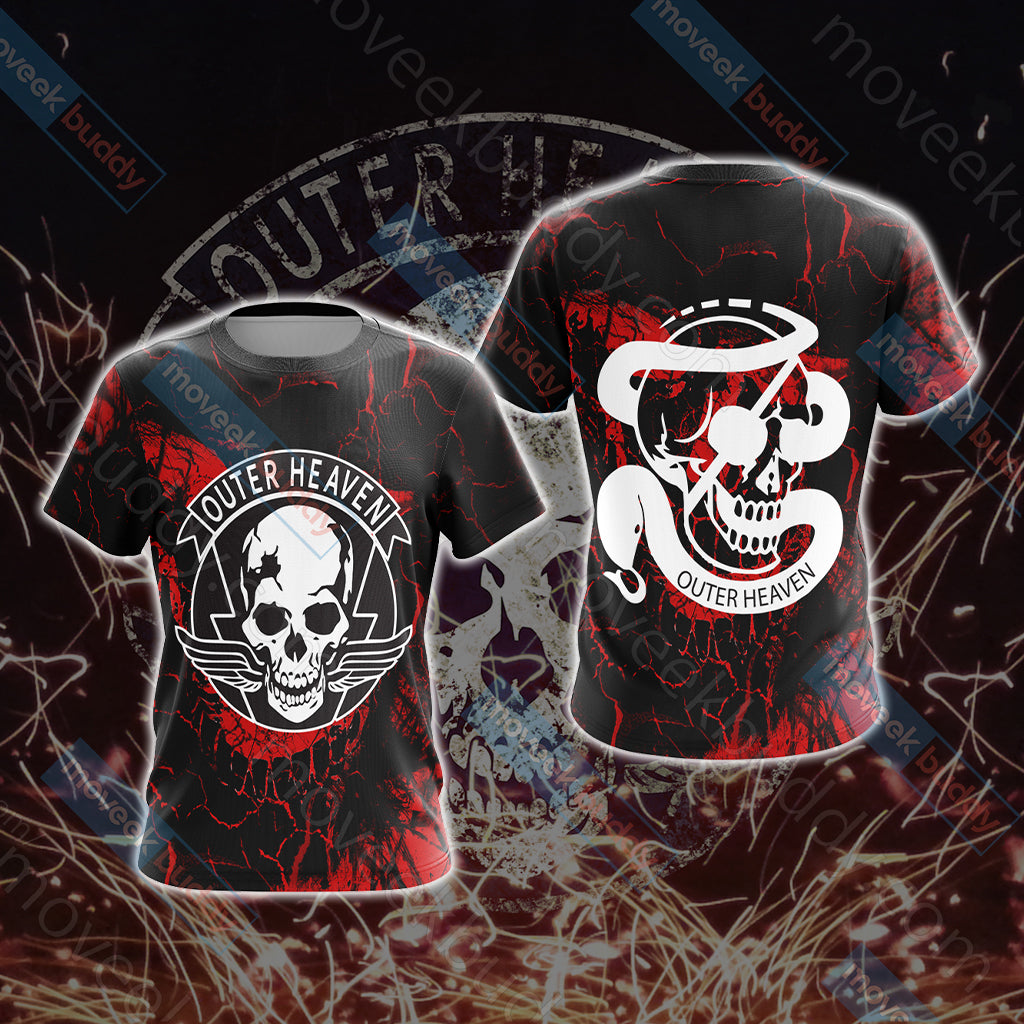 Metal Gear Solid - Outer Heaven Unisex 3D T-shirt