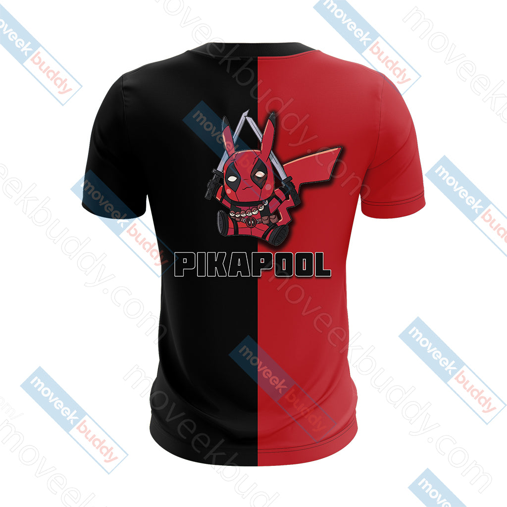 Pikachu And Deadpool Unisex 3D T-shirt