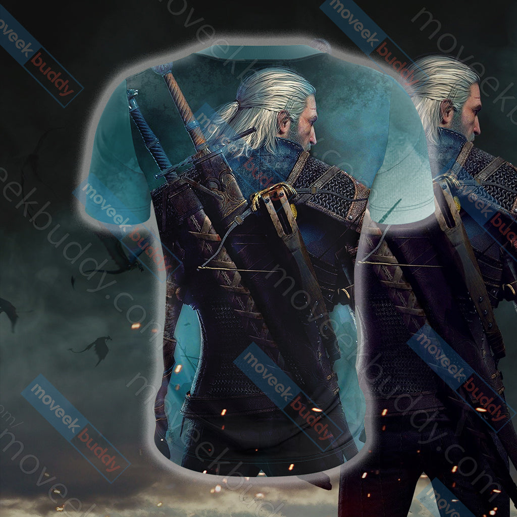 The Witcher: Wild Hunt Geralt of Rivia Unisex 3D T-shirt