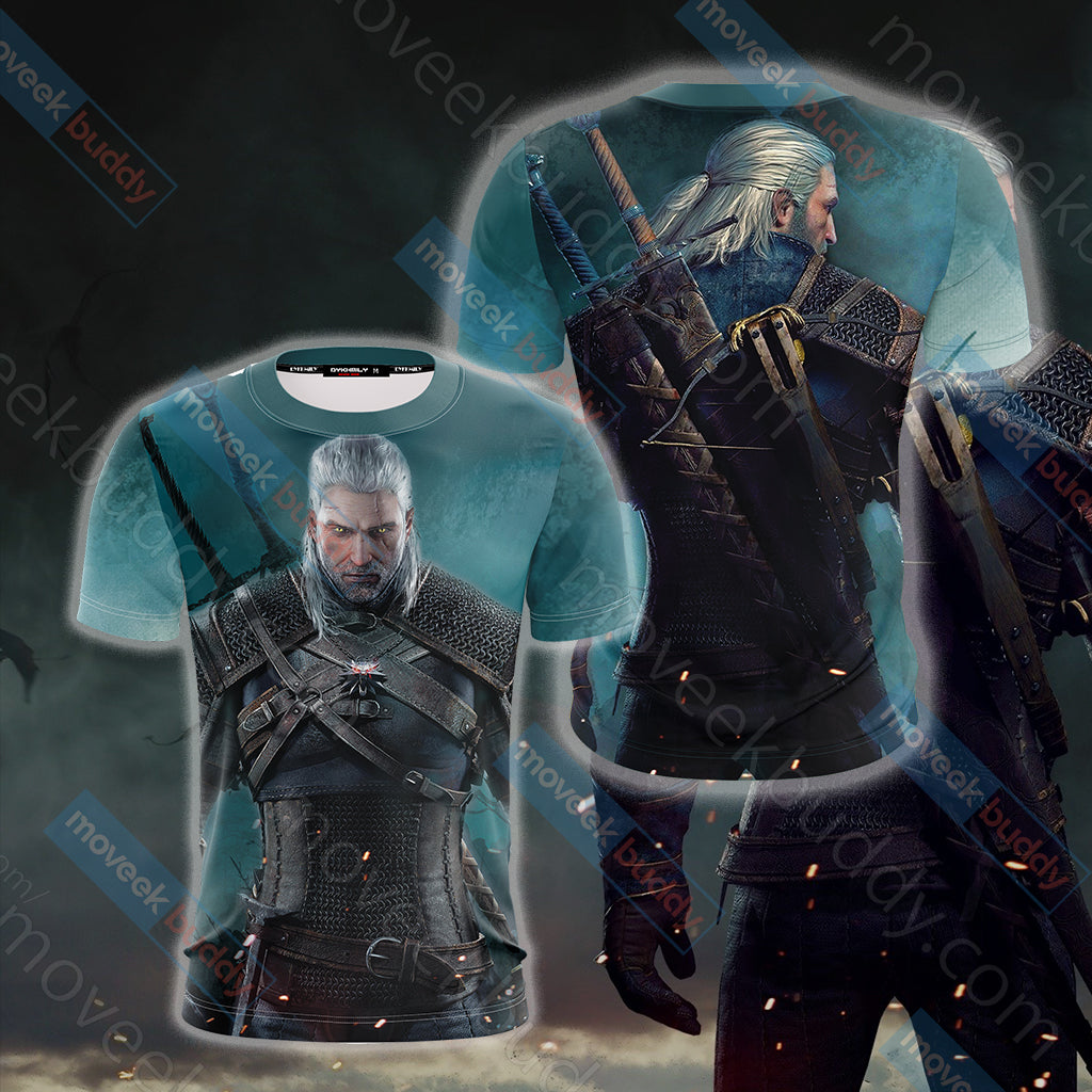 The Witcher: Wild Hunt Geralt of Rivia Unisex 3D T-shirt