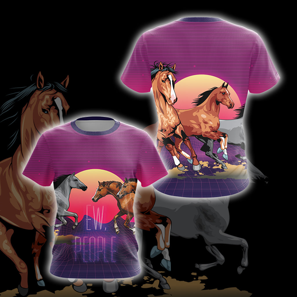 Horse Ew People Unisex 3D T-shirt
