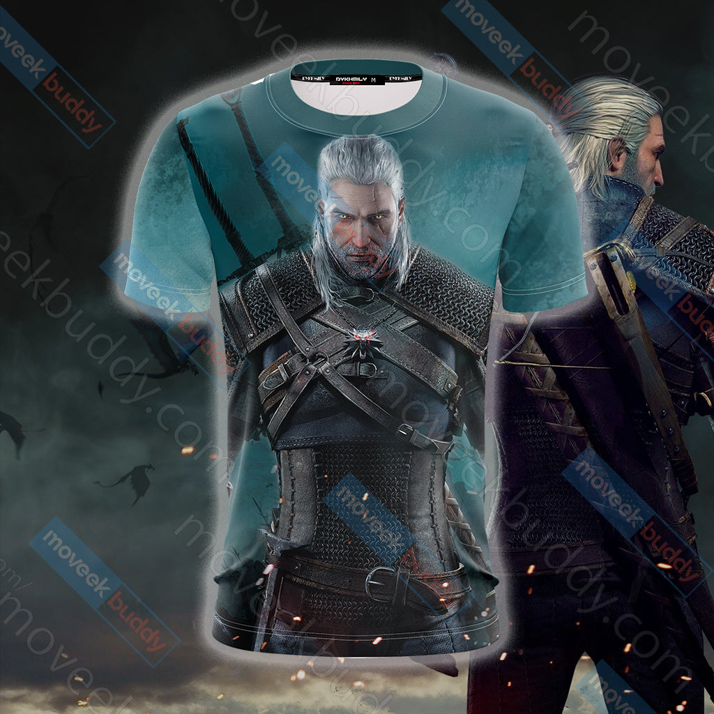 The Witcher: Wild Hunt Geralt of Rivia Unisex 3D T-shirt