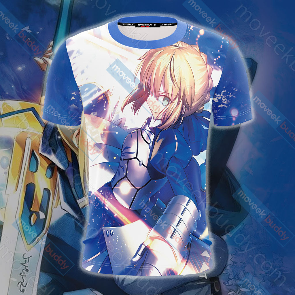 Fate/ Stay Night - Saber Unisex 3D T-shirt