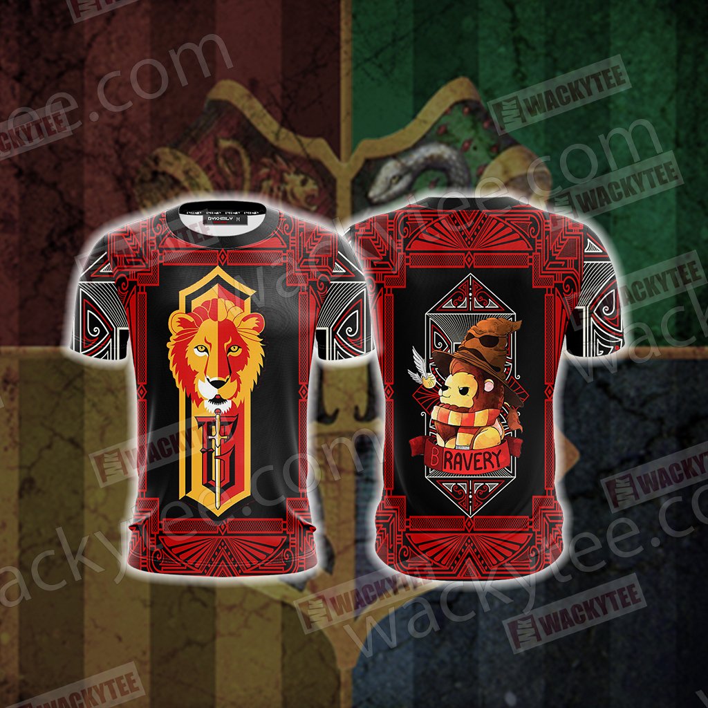 Harry Potter - Bravery Gryffindor House Unisex 3D T-shirt T-shirt S