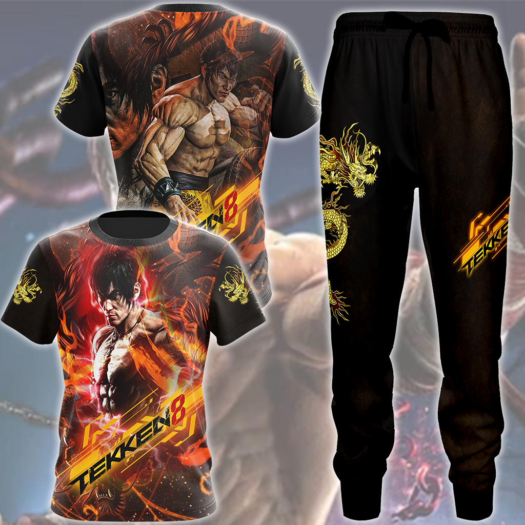 Tekken 8 Law Video Game All Over Printed T-shirt Tank Top Zip Hoodie Pullover Hoodie Hawaiian Shirt Beach Shorts Joggers