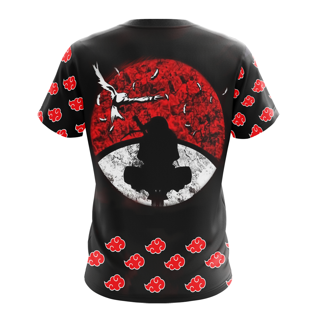 Akatsuki Itachi Naruto All Over Print T-shirt Zip Hoodie Pullover Hoodie