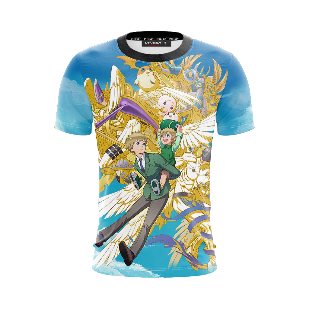 Digimon Takaishi Takeru And Angemon Unisex 3D T-shirt