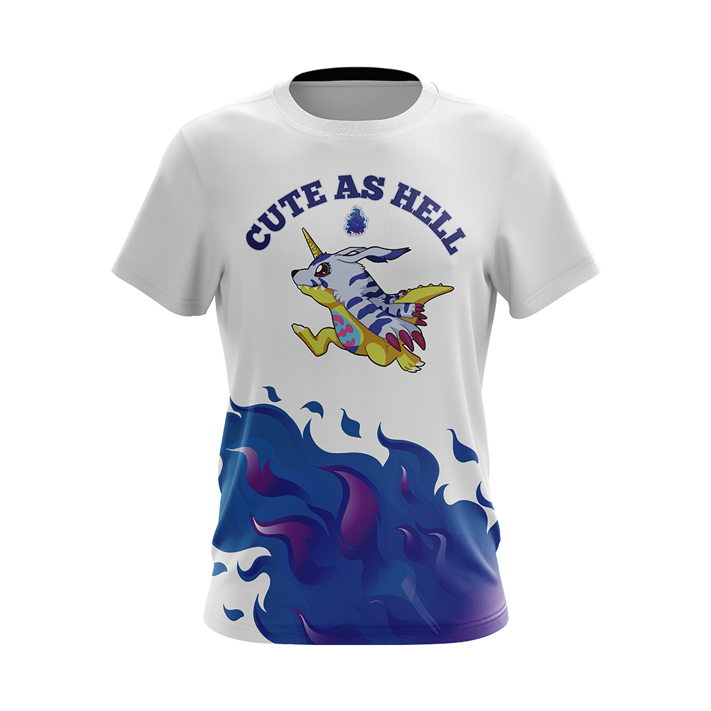 Digimon - Garurumon Cute As Hell Unisex 3D T-shirt
