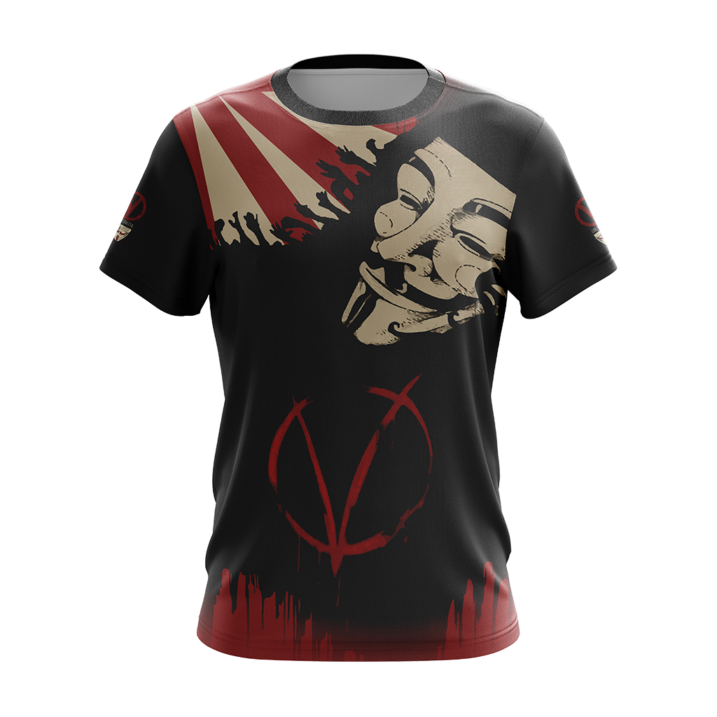 V for Vendetta Unisex 3D T-shirt