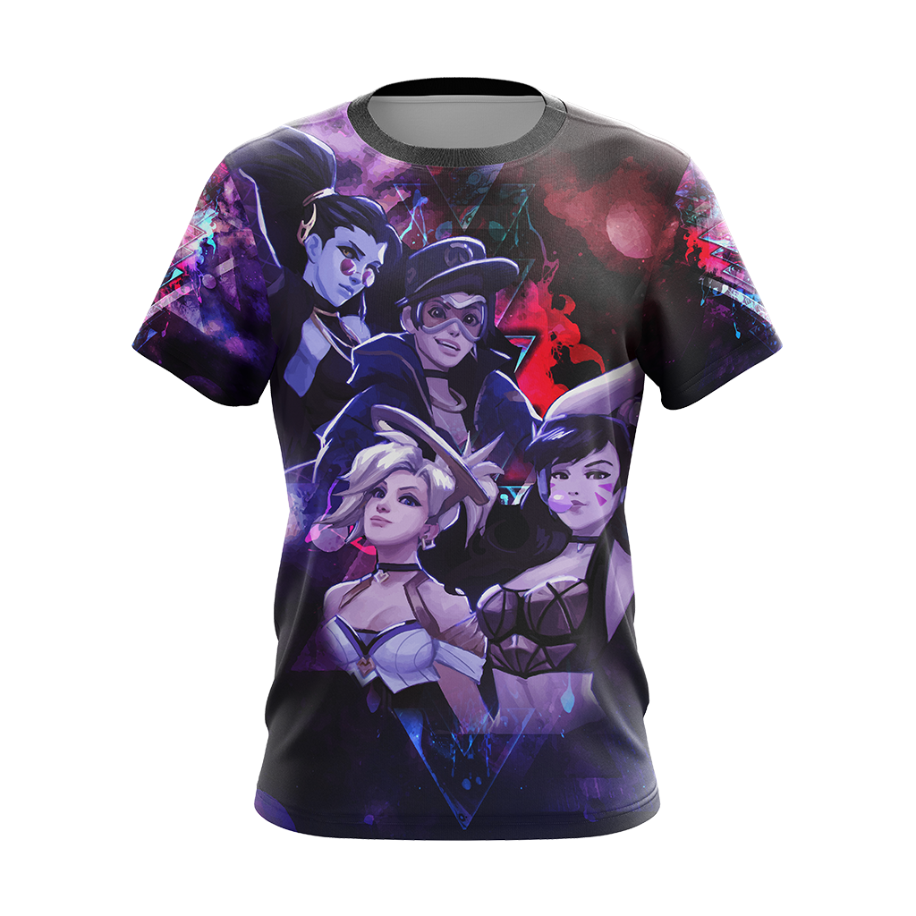 K/DA Band x Overwatch Female Characters Unisex 3D T-shirt