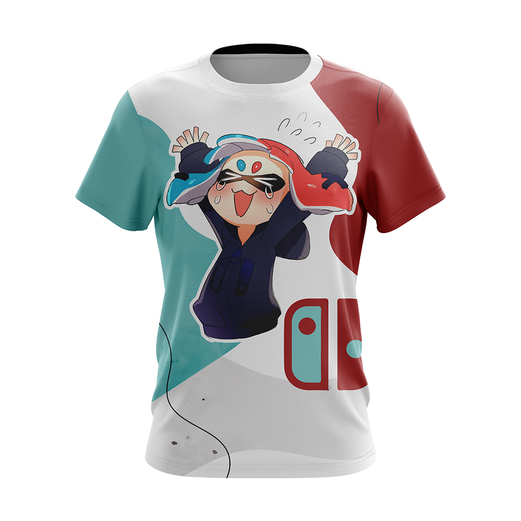 Anime girl x Nintendo console Unisex 3D T-shirt