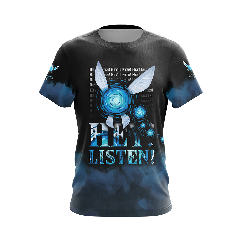 The Legend Of Zelda Navi Fairy Hey Listen Unisex 3D T-shirt Zip Hoodie