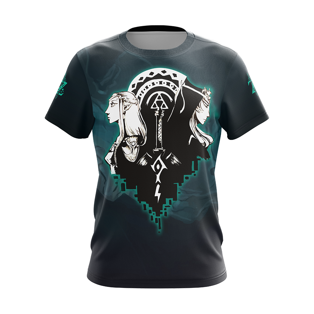 The Legend Of Zelda Twilight Princess, Wind Waker, and Skyward Sword Symbols Unisex 3D T-shirt Zip Hoodie Pullover Hoodie