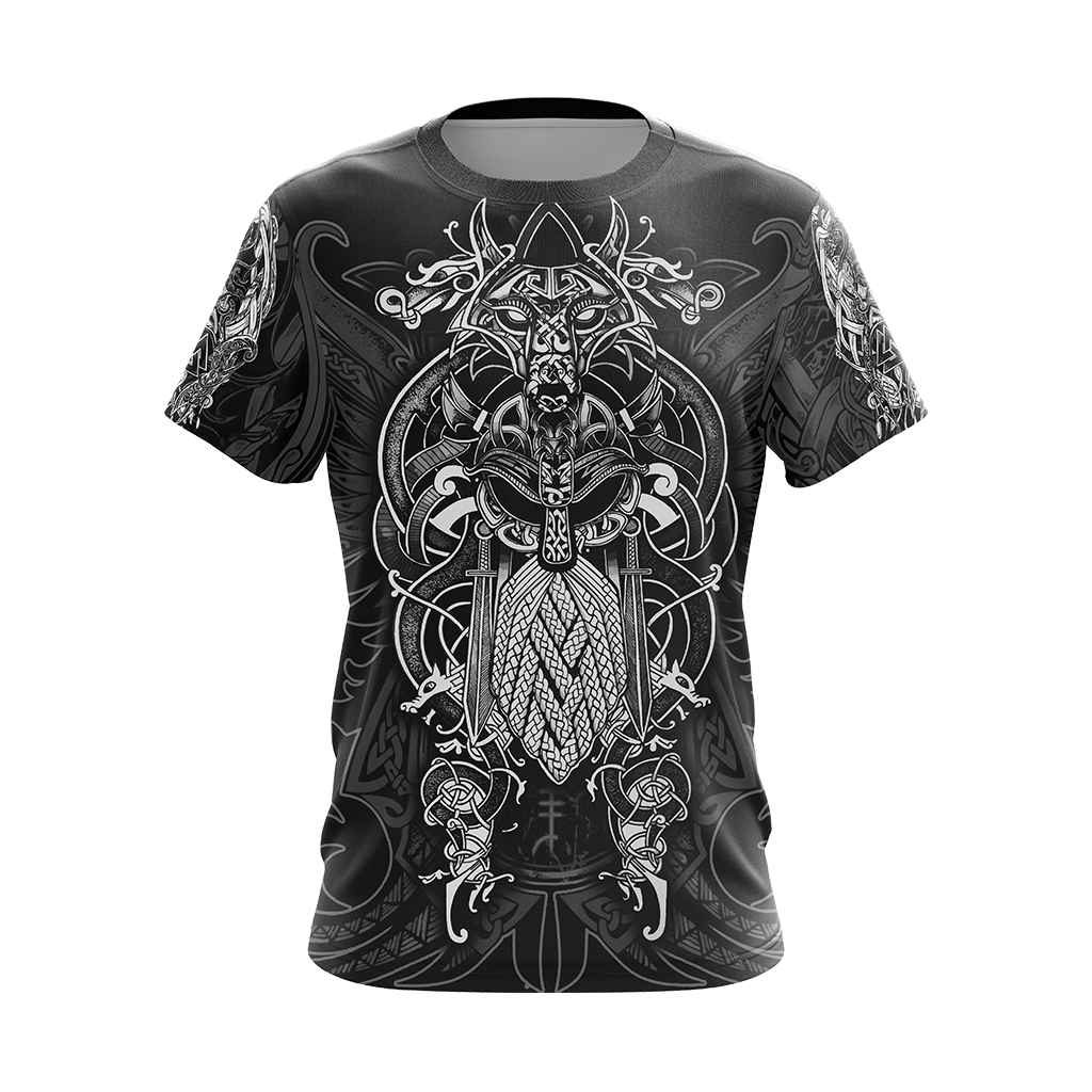 Viking Pattern Unisex 3D T-shirt Zip Hoodie Pullover Hoodie