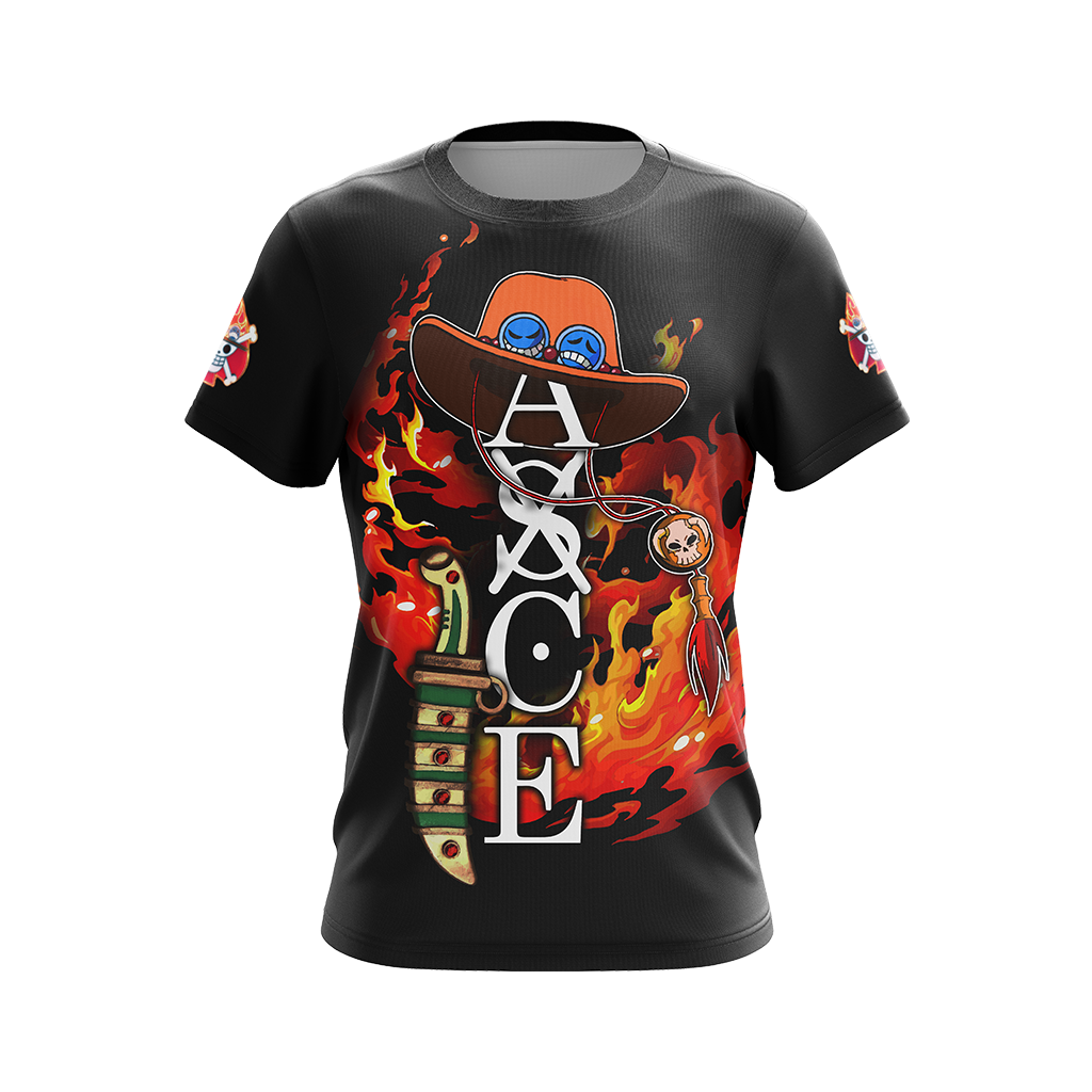 One piece - Portgas D. Ace Unisex 3D T-shirt