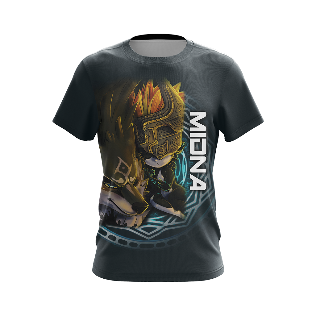 The Legend Of Zelda Midna And Link Wolf Unisex 3D T-shirt