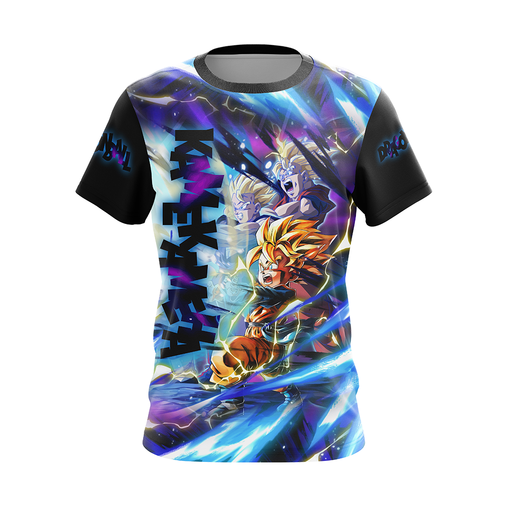Dragon Ball Kamekameha Son Family - Son Goku Goten Gohan Unisex 3D T-shirt Zip Hoodie