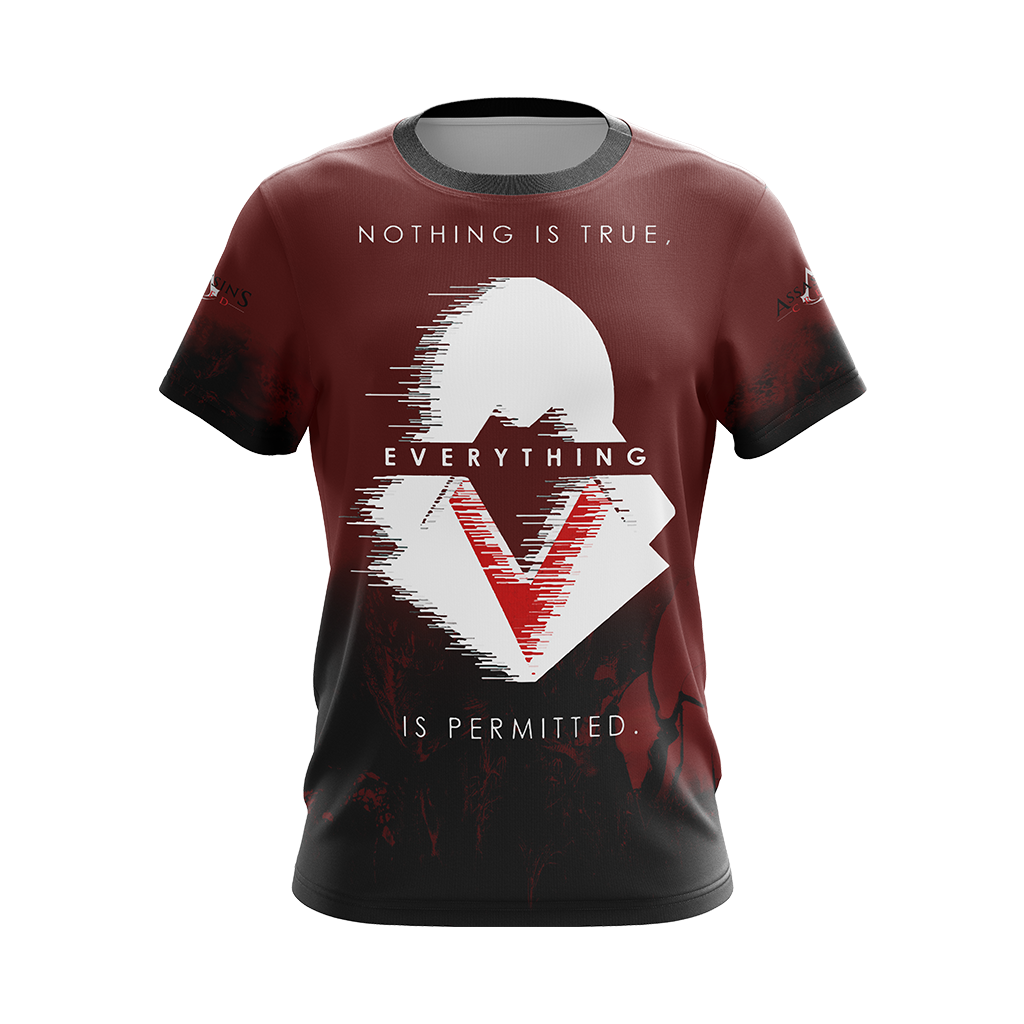 Assassin's Creed - Nothing Is True Everything Is Permitted Unisex 3D T-shirt