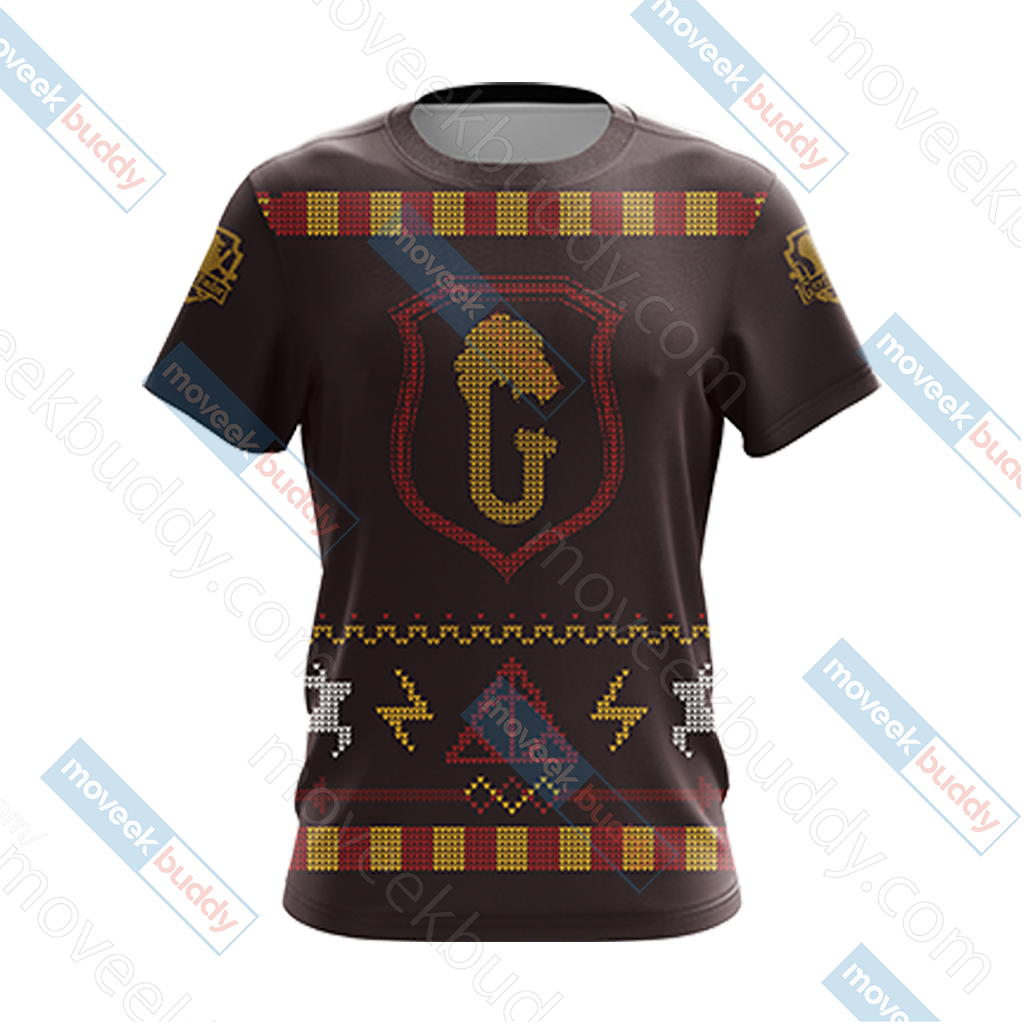Harry Potter - Brave Like A Gryffindor Winter Style Unisex 3D T-shirt