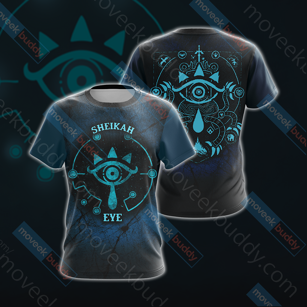 The Legend of Zelda - Sheikah Eye New Unisex Zip Up Hoodie T-shirt S