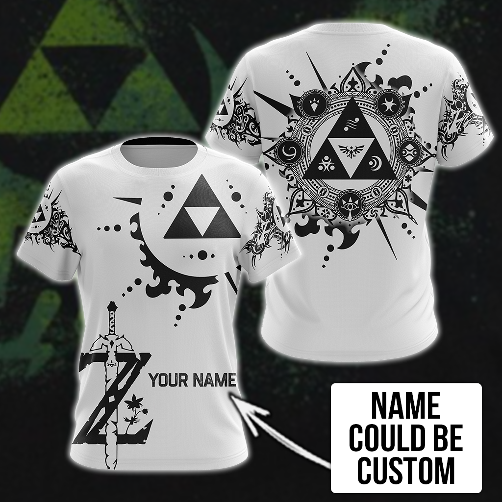 Personalized The legend of Zelda All Over Print T-shirt Zip Hoodie Pullover Hoodie T-shirt S