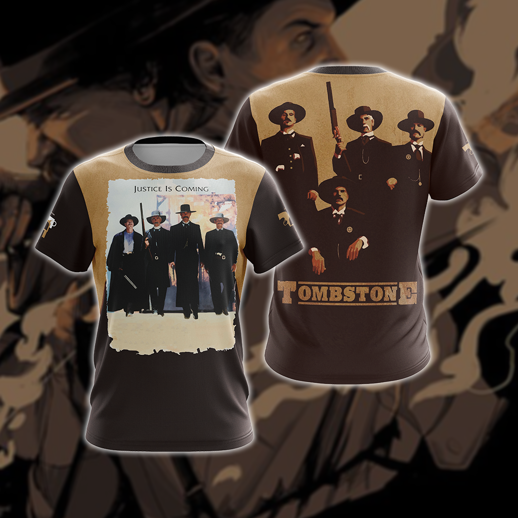 Tombstone - Justice Is Coming Unisex 3D T-shirt S