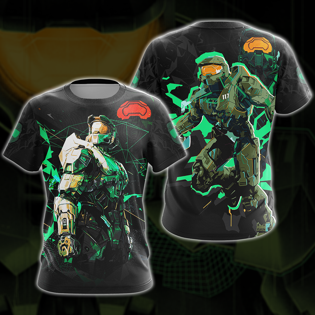 Halo Infinite Video Game All Over Print T-shirt Tank Top Zip Hoodie Pullover Hoodie T-shirt S