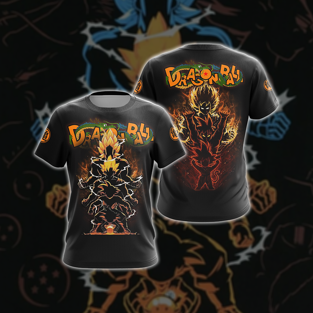 Dragon Ball Son Goku Power Unisex 3D T-shirt T-shirt S
