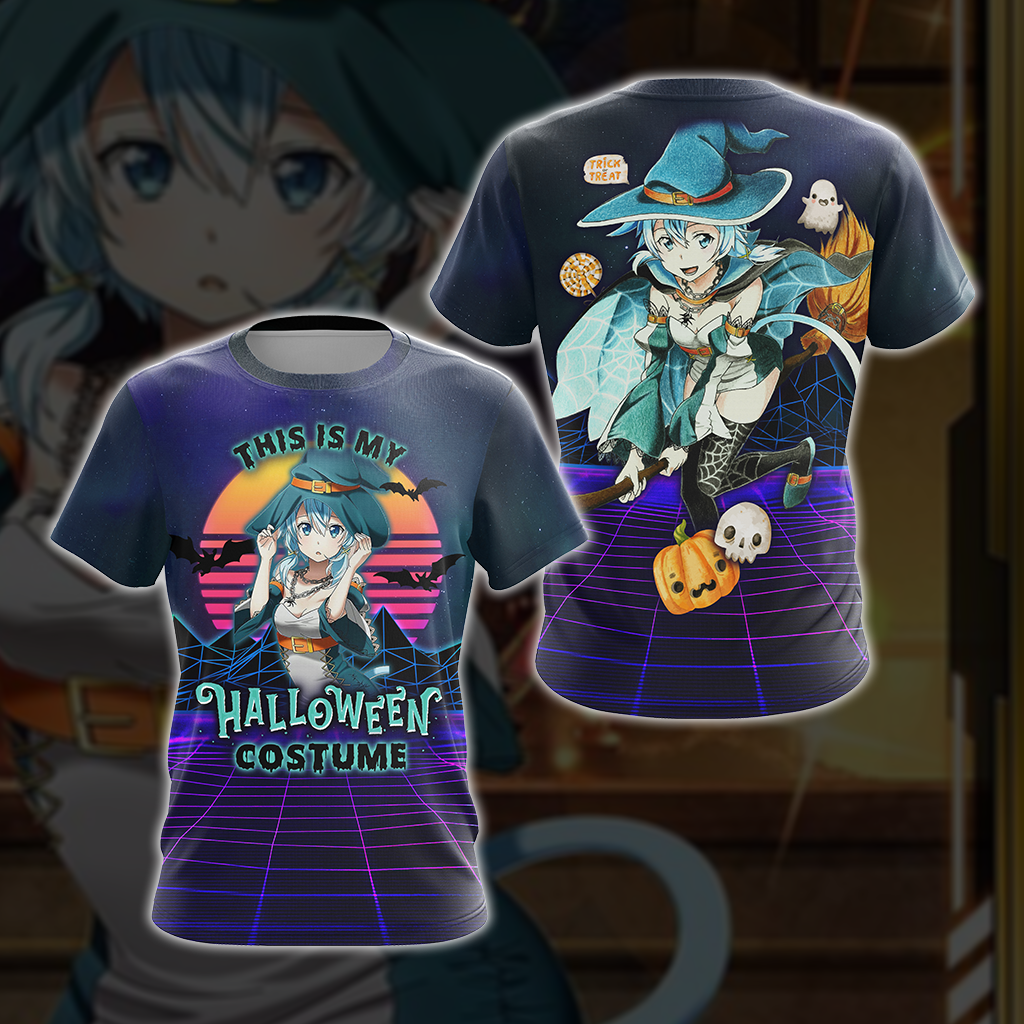 This is my Halloween Costume Sinon Sword Art Online All Over Print T-shirt Zip Hoodie Pullover Hoodie T-shirt S