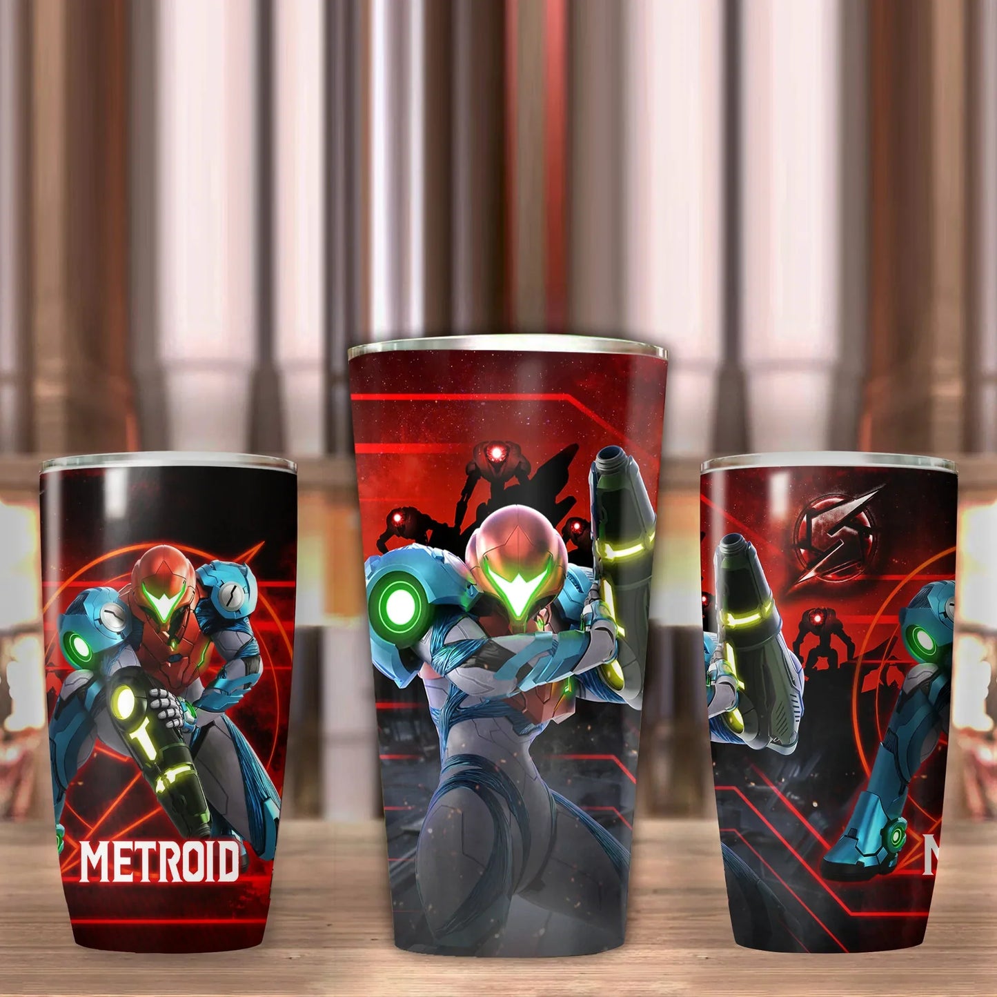 Metroid Video Game Insulated Stainless Steel Tumbler 20oz / 30oz