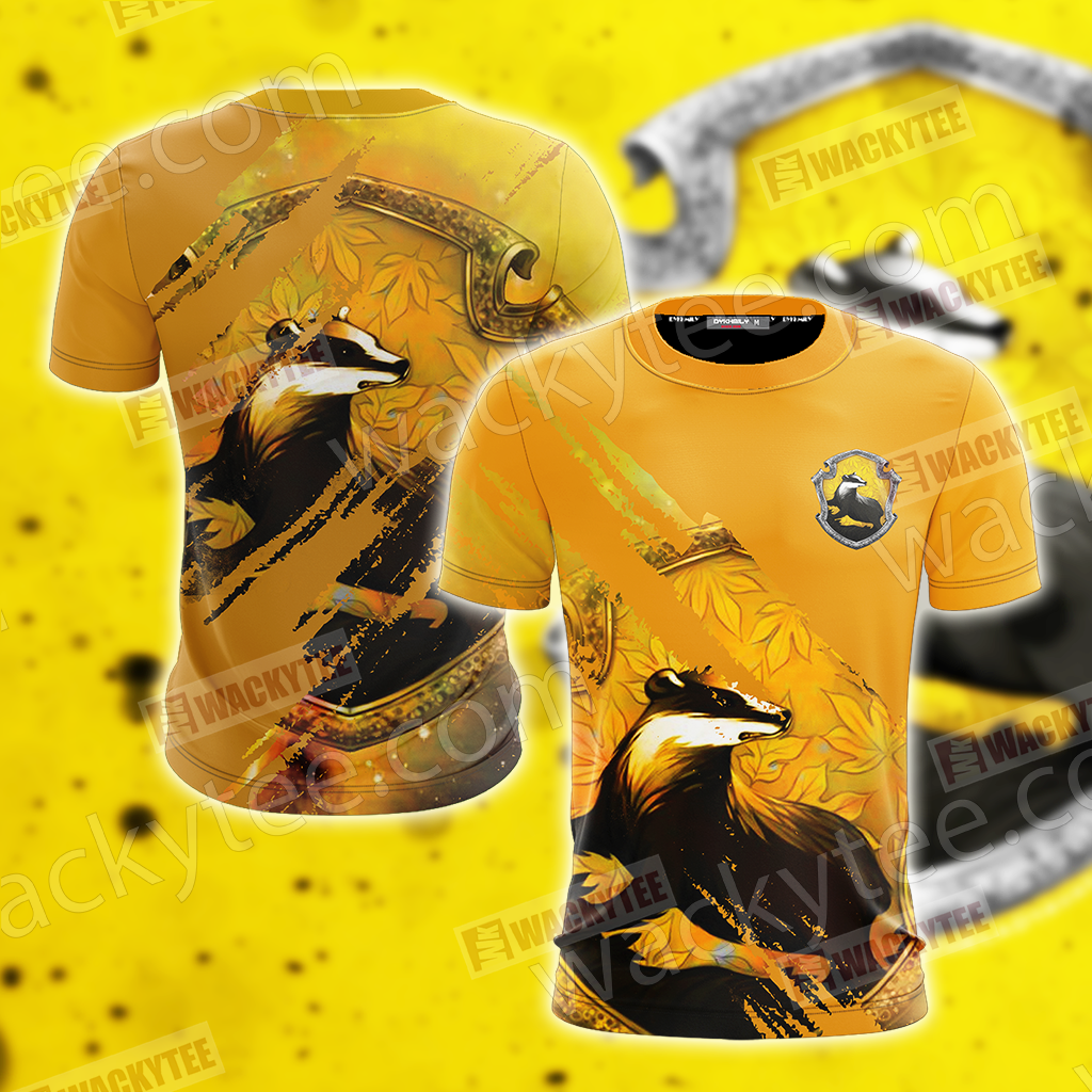 Harry Potter - Loyal Like A Hufflepuff Wacky Style Unisex 3D T-shirt