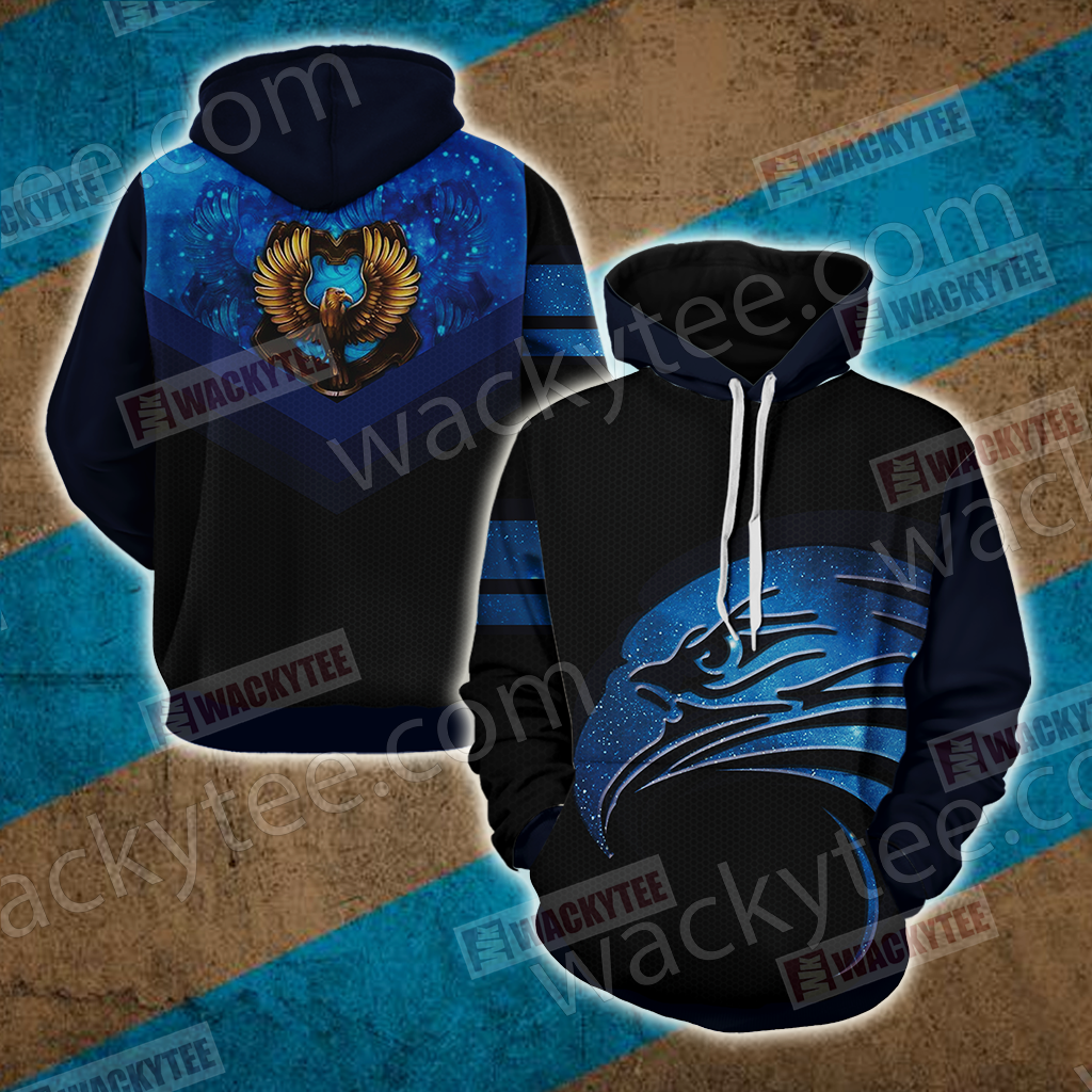 Hogwarts Castle Harry Potter - Wise Like A Ravenclaw Wacky Style Unisex 3D T-shirt Hoodie S