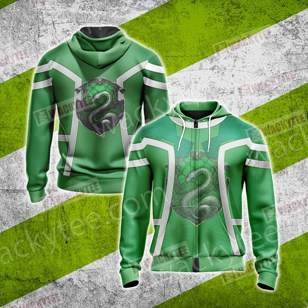 Harry Potter - Slytherin Unisex 3D T-shirt Zip Hoodie S