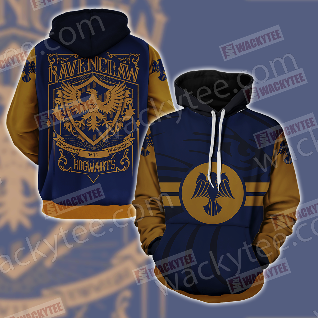 Harry Potter Wise Like A Ravenclaw Wacky Style Unisex 3D T-shirt Hoodie S