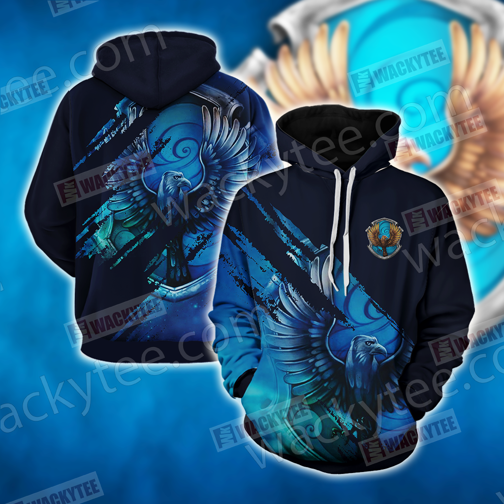 Harry Potter - Wise Like A Ravenclaw Wacky Style Unisex 3D T-shirt Hoodie S