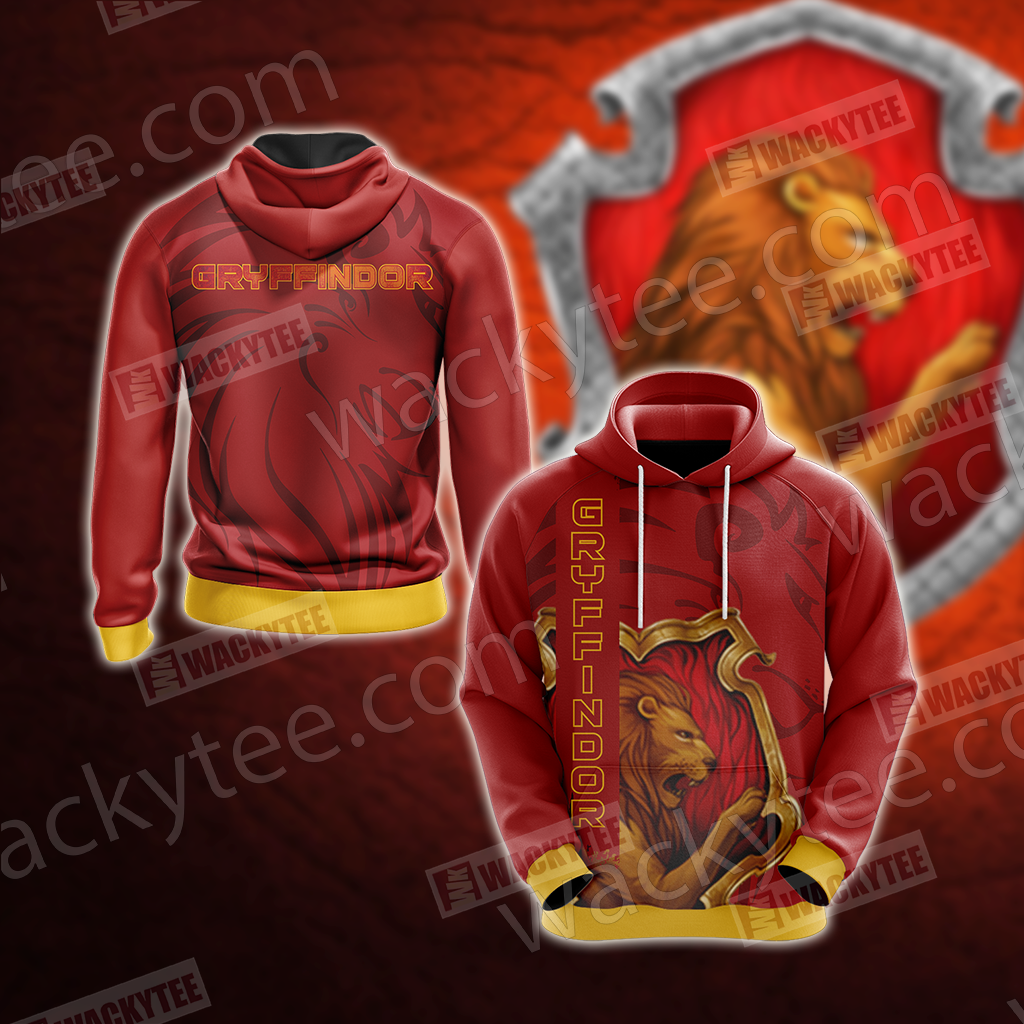 Gryffindor - The Bravest Harry Potter Unisex 3D T-shirt Hoodie S