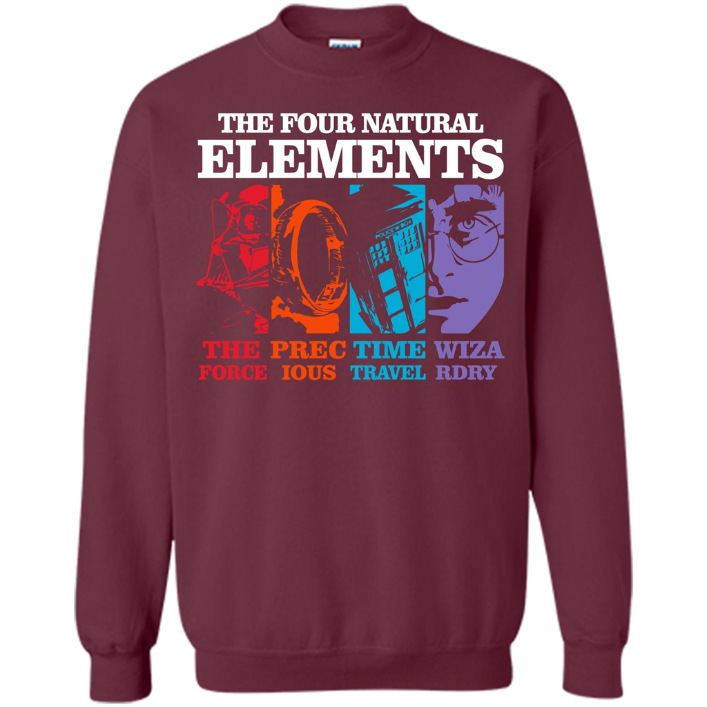 Movie T-shirt The Four Natural Elements T-shirt Maroon S
