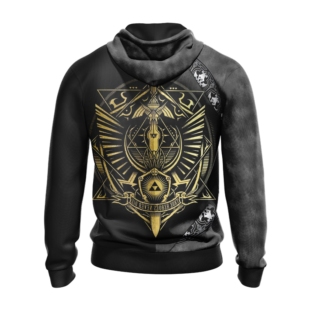 The Legend of Zelda All Over Print T-shirt Zip Up Hoodie